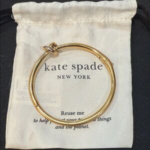 Kate Spade Double Hinged Gold Knot Bangle Bracelet